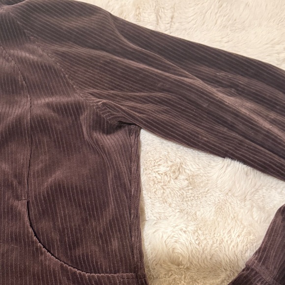 lululemon athletica Women's Corduroy Bomber Jacket in Deep Brown - Picture 6 of 11